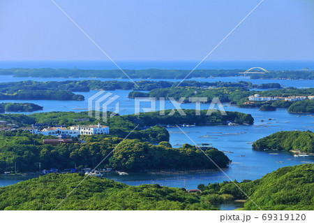 【三重県】晴天下の英虞湾(伊勢志摩) 【三重県】晴天下の英虞湾(伊勢志摩) 69319120