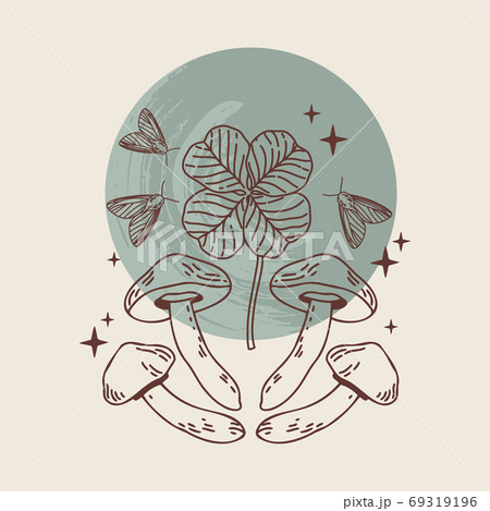 Mistery line art elements Mistery line art elements 69319196