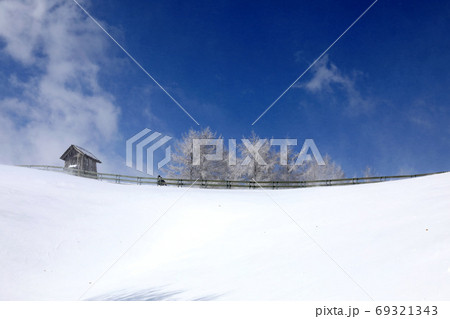 風景 大関嶺 冬 69321343