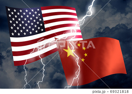 米中貿易摩擦イメージ 米中貿易摩擦イメージ 69321818