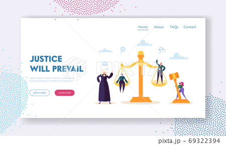 Justice will Prevail Landing Page. Judge 69322394