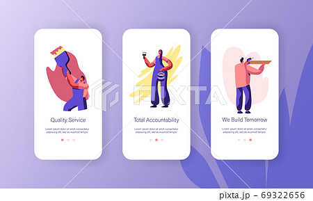 Person Making Renovation at Home Mobile App 69322656