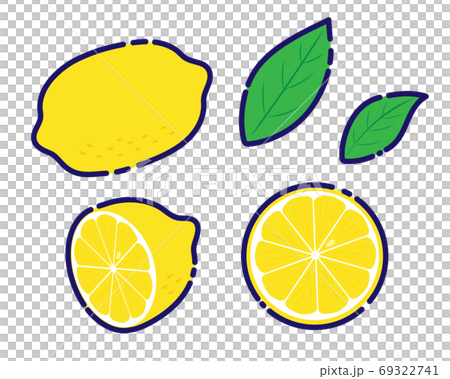 レモンイラストセット素材　／　ベクター 69322741