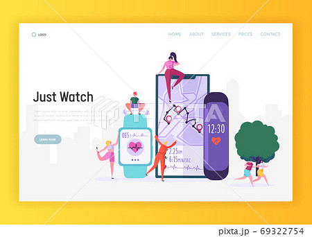 Modern Smartwatch for Sportsman Landing Page 69322754