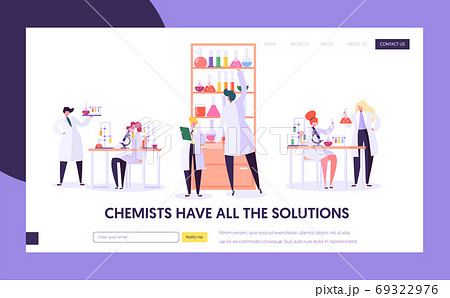 Pharmaceutic Lab Research Concept Landing Page 69322976
