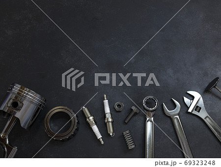 Set of tools on white background, Tools background 69323248