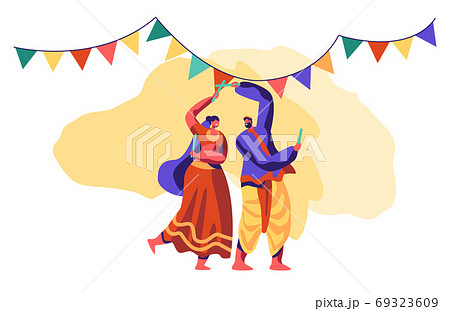 Asian Dance at National Festival in India 69323609