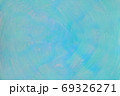 抽象的背景　青色・緑色系　渦のような　手描き 69326271