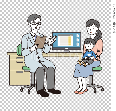 Doctor and parent and child Doctor and parent and child 69326765