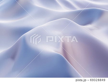 a gray satin fabric folds background, 3d render 69328849