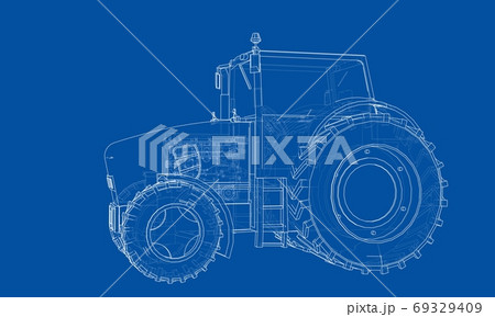 Farm Tractor Concept 69329409