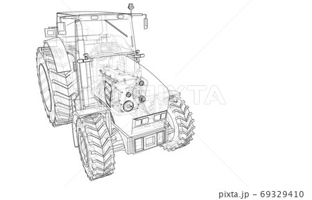 Farm Tractor Concept 69329410