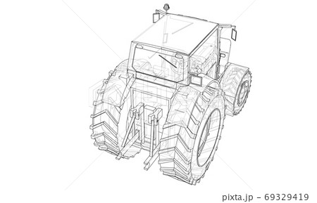 Farm Tractor Concept Farm Tractor Concept 69329419