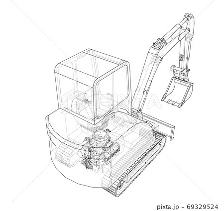 Sketch of Small Treactor with Actor Sketch of Small Treactor with Actor 69329524