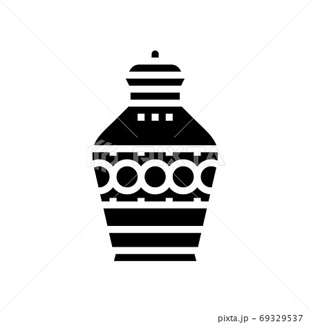 funeral urn glyph icon vector isolated illustration funeral urn glyph icon vector isolated illustration 69329537