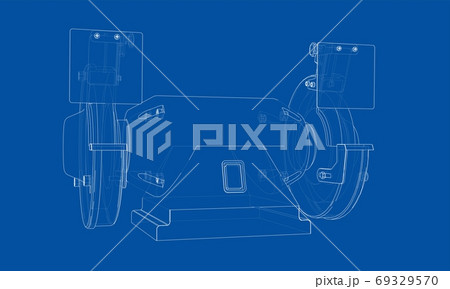 Outline electric grindstone 69329570