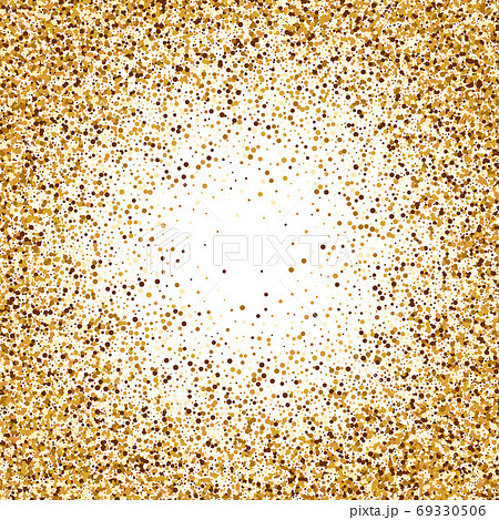 Gold glitter texture isolated on white background. Golden design dots background. 69330506