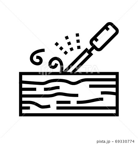 carpentry craft line icon vector isolated illustration 69330774