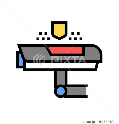 cctv video camera color icon vector isolated illustration cctv video camera color icon vector isolated illustration 69330831