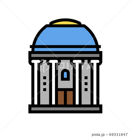 chapel building color icon vector isolated illustration 69331647