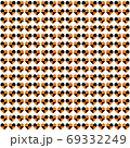 Orange  heart pattern.Little hearts wallpaper 69332249