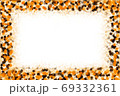 colorful dots of picture frame with copy space. The frame is made of several points combined 69332361