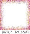 colorful dots of picture frame with copy space.The frame is made of several points combined 69332417