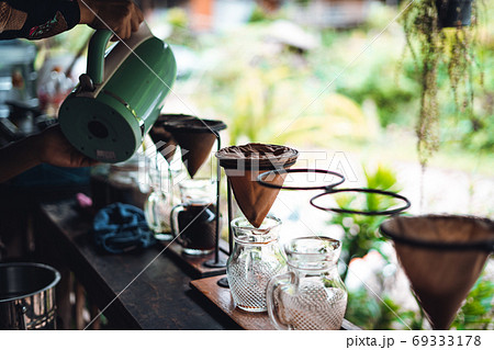 Antique coffee filter coffee in a jar Antique coffee filter coffee in a jar 69333178