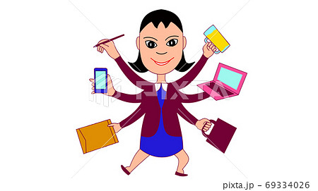キャリアウーマン2のイラスト素材
