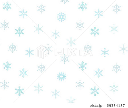 水彩風の雪の結晶の背景 パターン かわいい パステルカラー 冬 クリスマス テクスチャのイラスト素材