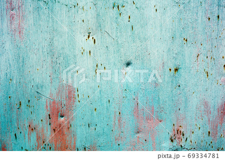 Green metal surface texture background, closeup Green metal surface texture background, closeup 69334781