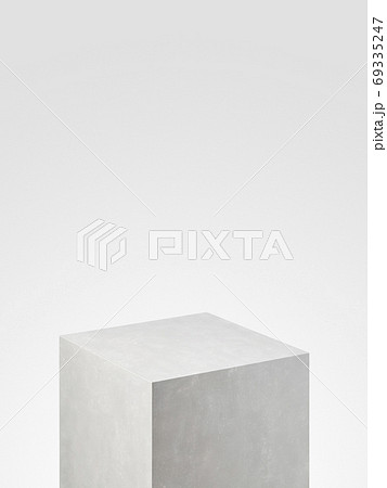 シュールレアリスム 四角い台 Boxのイラスト素材