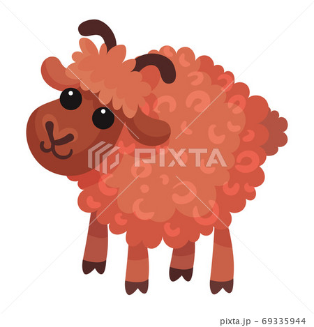 Ram or Sheep as Farm Animal with Horns Vector Illustration Ram or Sheep as Farm Animal with Horns Vector Illustration 69335944