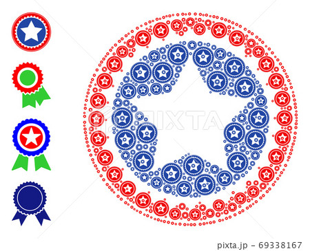 Star Seal Stamp Recursive Composition of Self Items 69338167