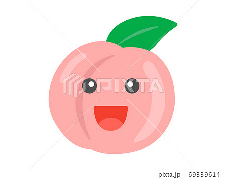 桃のキャラクターのイラストのイラスト素材 桃のキャラクターのイラストのイラスト素材