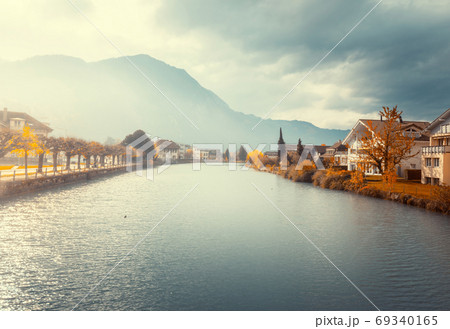 autumn season, Interlaken City, Switzerland autumn season, Interlaken City, Switzerland 69340165