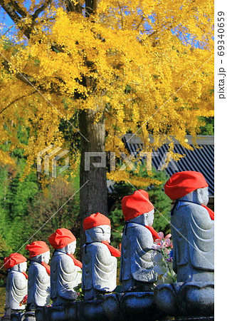 【長野県】池田町・長福寺の黄葉 69340659