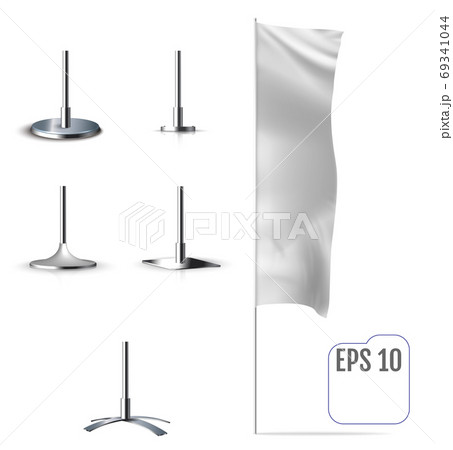 Realistic mockup of banner flag 69341044