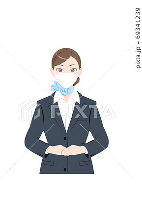 案内 謝罪 挨拶 ビジネス スーツ マスク 女性 案内 謝罪 挨拶 ビジネス スーツ マスク 女性 69341239