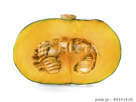 green pumpkin isolated on white green pumpkin isolated on white 69341616
