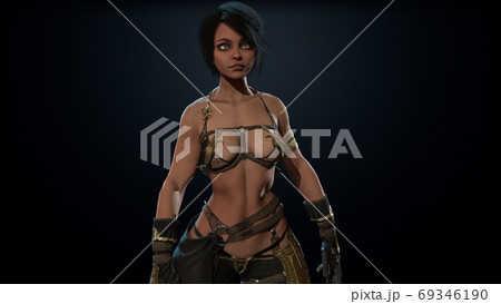 Dark Assassin lady 3d render Dark Assassin lady 3d render 69346190