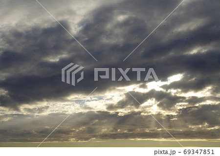 a blue sky full of beautiful clouds 69347851