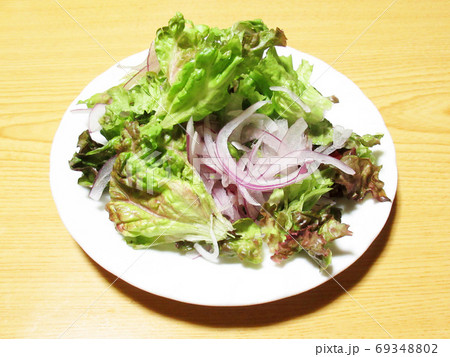 サニーレタスと赤たまねぎのサラダ 69348802