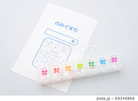 薬ケースと薬袋 69349868