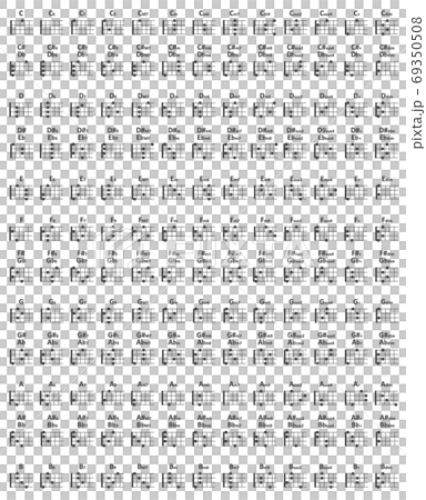 Easy-to-read ukulele record table 69350508