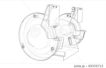 Outline electric grindstone 69350715