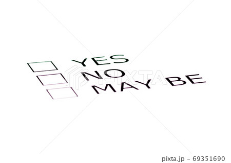 yes, no, may be check list yes, no, may be check list 69351690
