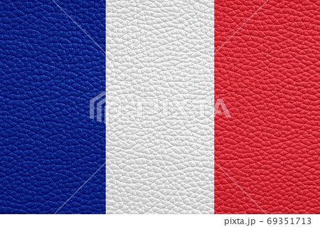 france flag painted on leather texture france flag painted on leather texture 69351713