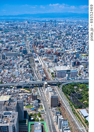 《大阪府》大阪都市風景・中心街の街並み 《大阪府》大阪都市風景・中心街の街並み 69352469