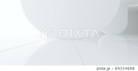 Abstract architectural minimalistic background. Contemporary showroom. Modern concrete exhibition stand. Empty gallery. Backlight. glass. Delicate pastel colors. 3D illustration and rendering. Abstract architectural minimalistic background. Contemporary showroom. Modern concrete exhibition stand. Empty gallery. Backlight. glass. Delicate pastel colors. 3D illustration and rendering. 69354688